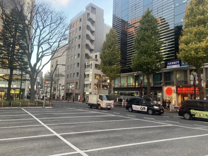 Cityscape in front of Ebisu station