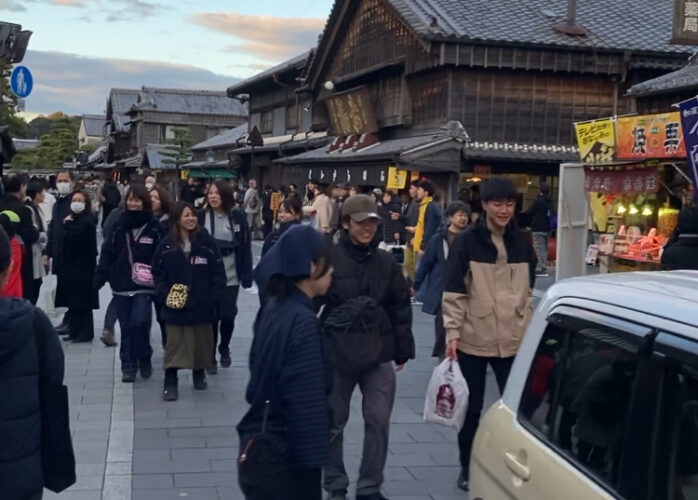 Japanese countryside streetscape